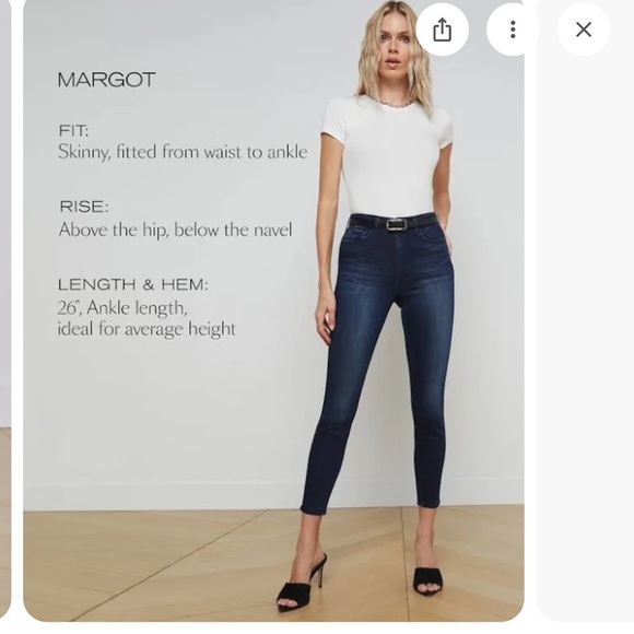 L'AGENCE Margot High-Rise Skinny Jeans Size 26 NWT - Picture 5 of 16